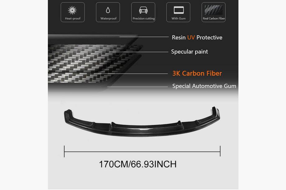 BMW řady 2 F22/F23 2014–2021 Přední lip spoiler na nárazník FRP V9 (pro F87) Fotografie 5
