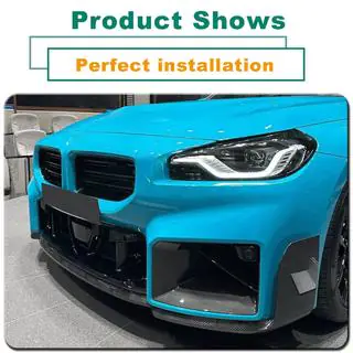 Přední lip spoiler na nárazník Lip V1 (pro G87, karbon) fotografie 2