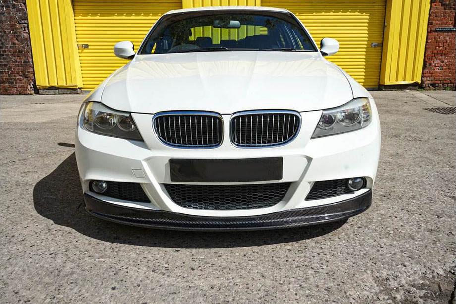 BMW řady 3 E90/E91 2005–2011 Přední lip spoiler na nárazník (pro E90 M-Sport 2008-2011, karbon) Fotografie 2