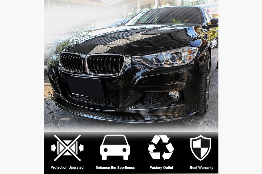 BMW řada 3 F30/F31 2012–2019 Přední lip spoiler nárazníku MP-Style (pro F30 M-Sport, karbon) Fotografie 2