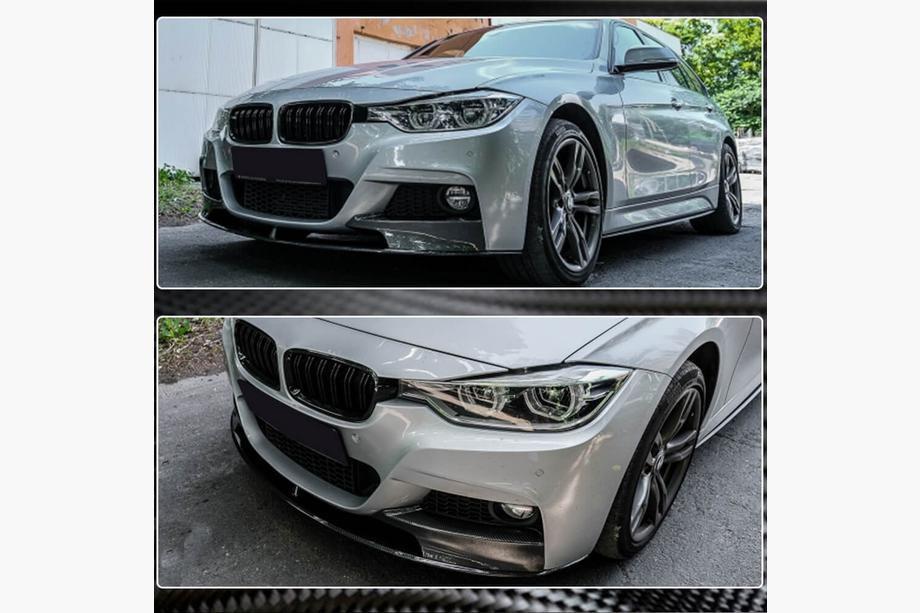 BMW řada 3 F30/F31 2012–2019 Přední lip spoiler nárazníku MP-Style (pro F30 M-Sport, karbon) Fotografie 3