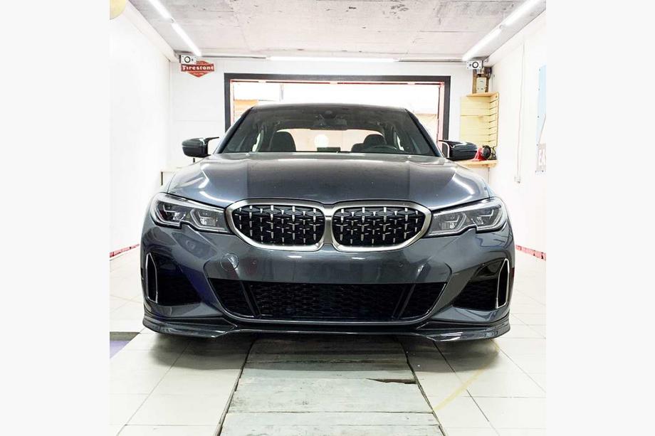 BMW řada 3 G20/G21 2018– Přední lip spoiler na nárazník Lip V3 (pro M-Sport 2018-2022, karbon) Image