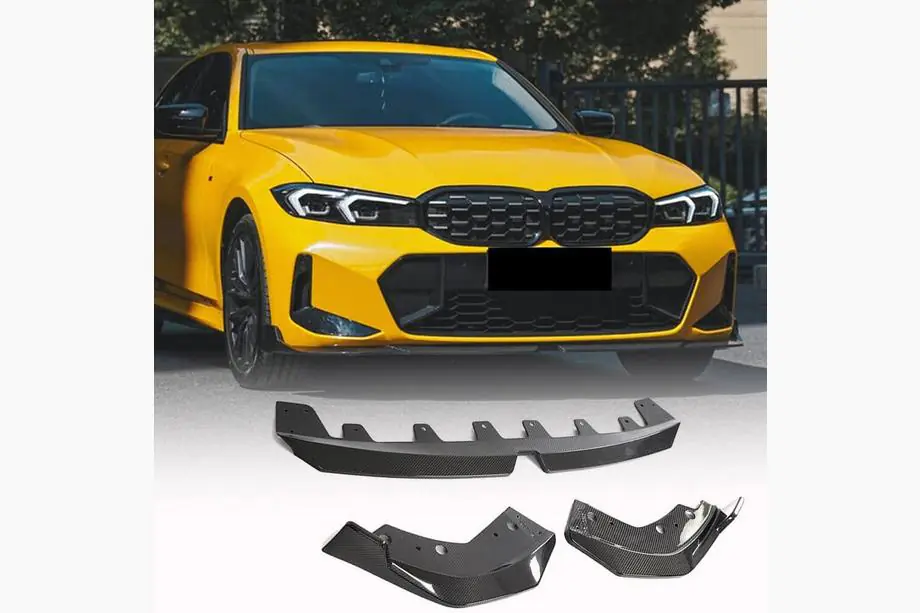 BMW řada 3 G20/G21 2018– Lip spoiler na přední nárazník Lip V3 (pro M-Sport 2022+, karbon) Image