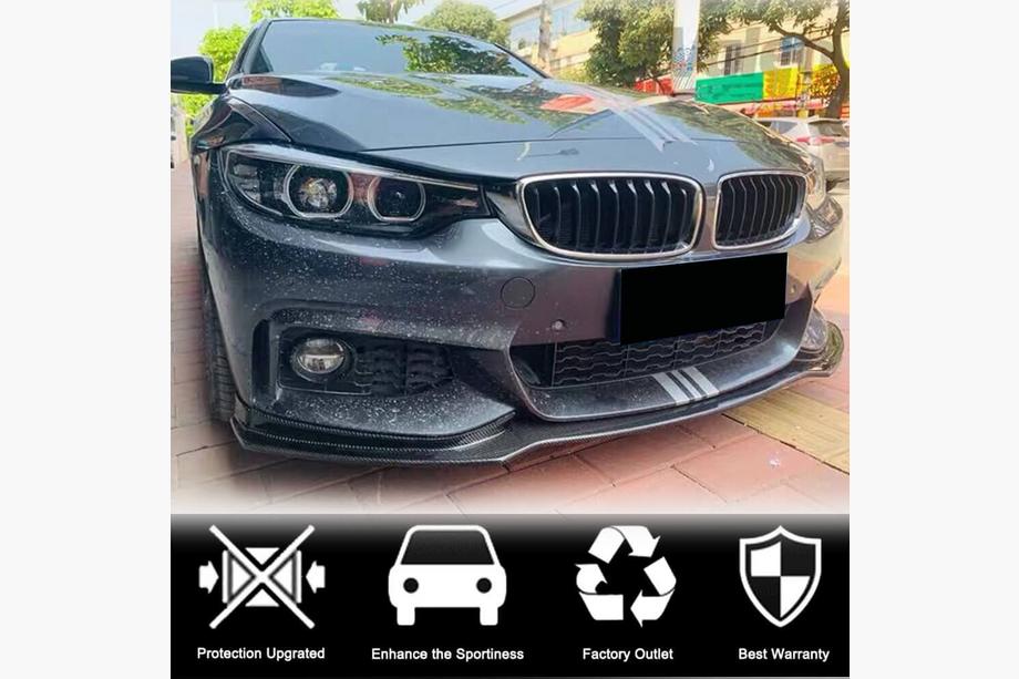BMW řada 4 F32/F33/F36 2012–2020 Nástavec na přední nárazník Lip V1 (pro M-Sport, karbon) Fotografie 2
