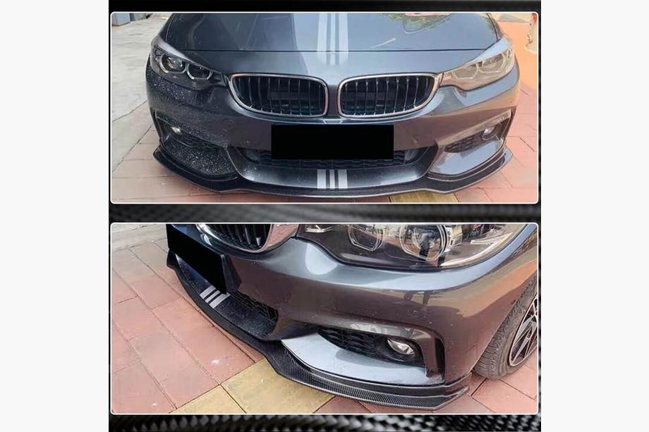 BMW řada 4 F32/F33/F36 2012–2020 Nástavec na přední nárazník Lip V1 (pro M-Sport, karbon) Fotografie 3