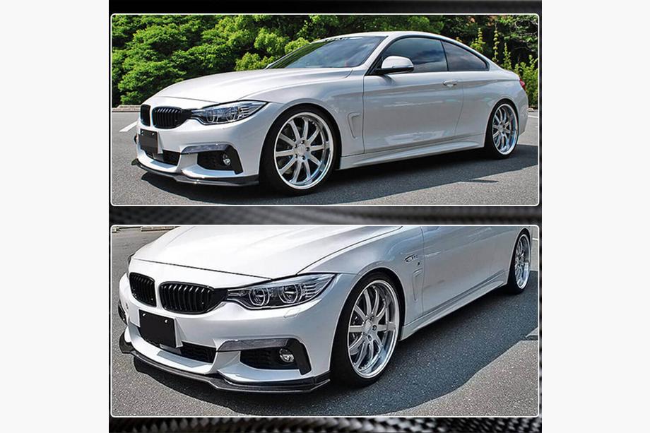 BMW řada 4 F32/F33/F36 2012–2020 Nástavec na přední nárazník Lip V1 (pro M-Sport, karbon) Fotografie 4