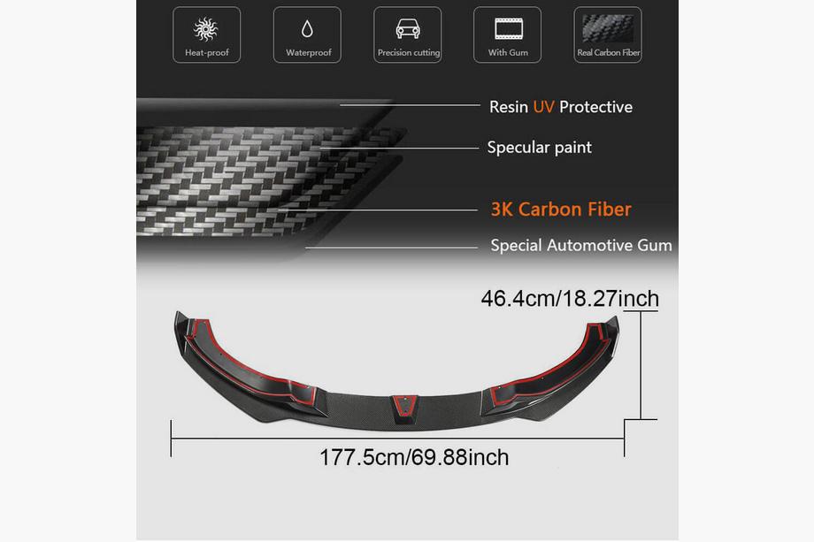 BMW řada 4 F32/F33/F36 2012–2020 Přední lip spoiler nárazníku Lip V2 (pro M-Sport, karbon) Fotografie 4