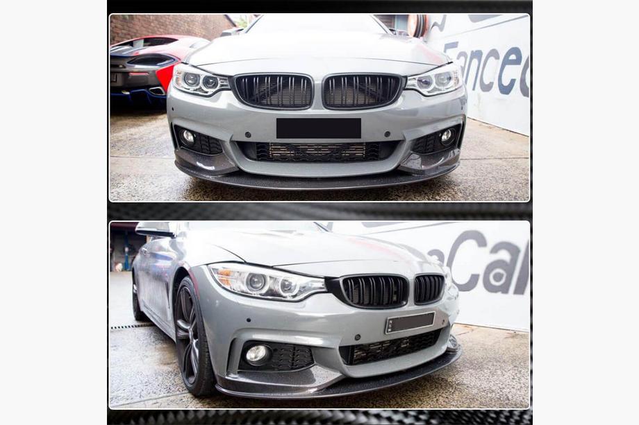 BMW řada 4 F32/F33/F36 2012–2020 Karbonový nástavec na přední nárazník V4 (M-Sport) Fotografie 5