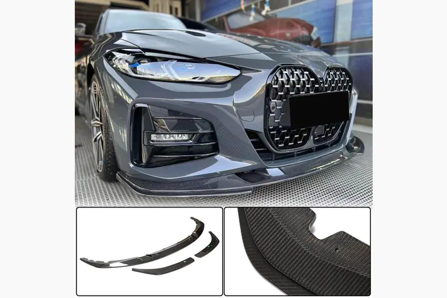 BMW řada 4 G22/23/26 2020– Přední lip spoiler V3 na přední nárazník (pro G22/G23 M-Sport, karbon) Image