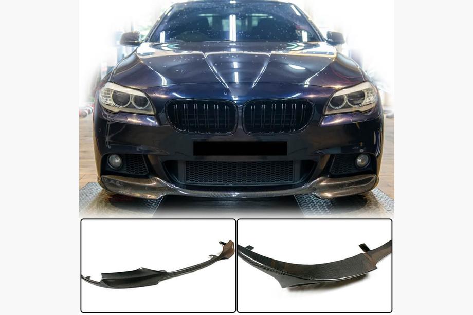 BMW řada 5 F10/F11 2010–2016 Karbonový lip spoiler předního nárazníku V2 (M-Sport) Image