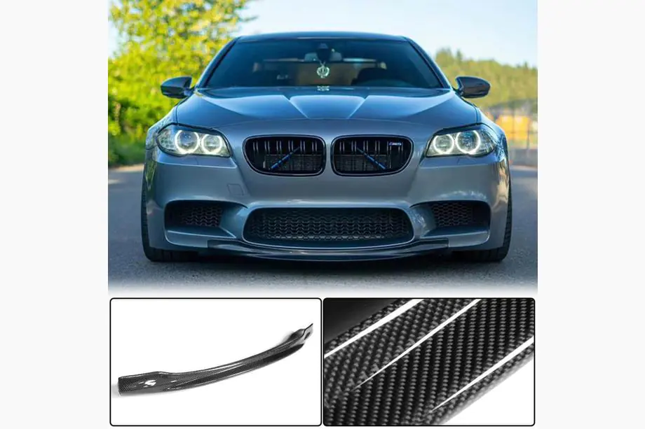 BMW řada 5 F10/F11 2010–2016 Lip spoiler předního nárazníku Lip V4 (pro F10 M5, karbon) Image