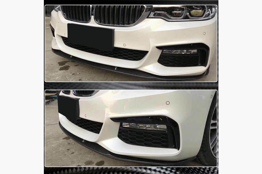 BMW řada 5 G30/G31 2017–2023 Přední lip spoiler nárazníku Lip V3 (pro M-Sport 2017-2020, karbon) Fotografie 3