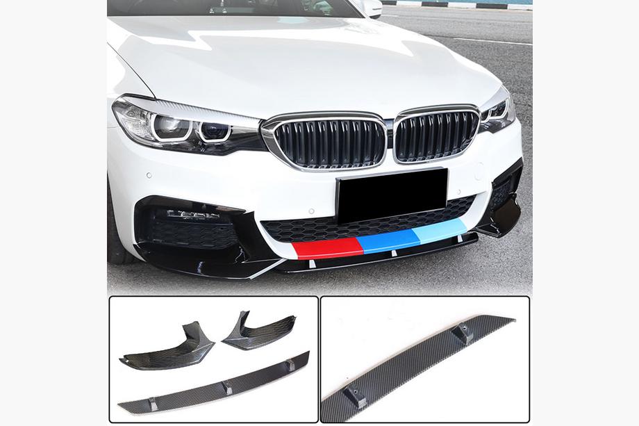 BMW řada 5 G30/G31 2017–2023 Lip spoiler předního nárazníku Lip V5 (pro M-Sport 2017-2020, karbon) Fotografie 1