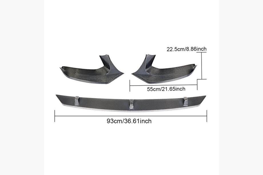 BMW řada 5 G30/G31 2017–2023 Lip spoiler předního nárazníku Lip V5 (pro M-Sport 2017-2020, karbon) Fotografie 6
