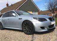 BMW řada 5 E60/E61 2003–2010 Přední lip spoiler na nárazník (pro M5, karbon) fotografie 2