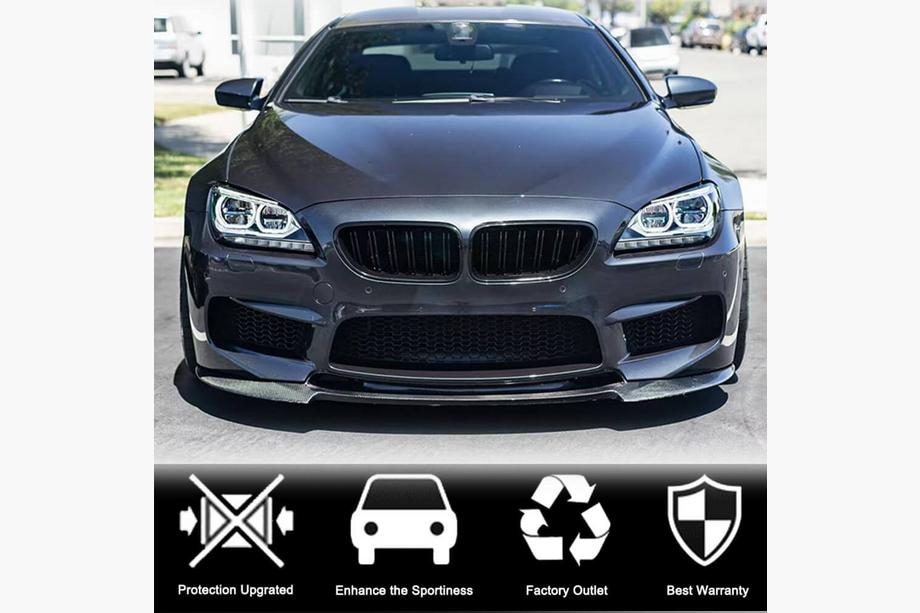 BMW řady 6 F12/F13/F06 2011–2018 Přední lip spoiler na nárazník Lip V2 (pro M6, karbon) Fotografie 4