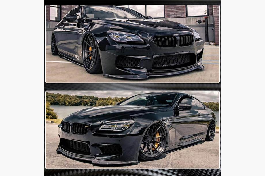 BMW řady 6 F12/F13/F06 2011–2018 Přední lip spoiler na nárazník Lip V2 (pro M6, karbon) Fotografie 5
