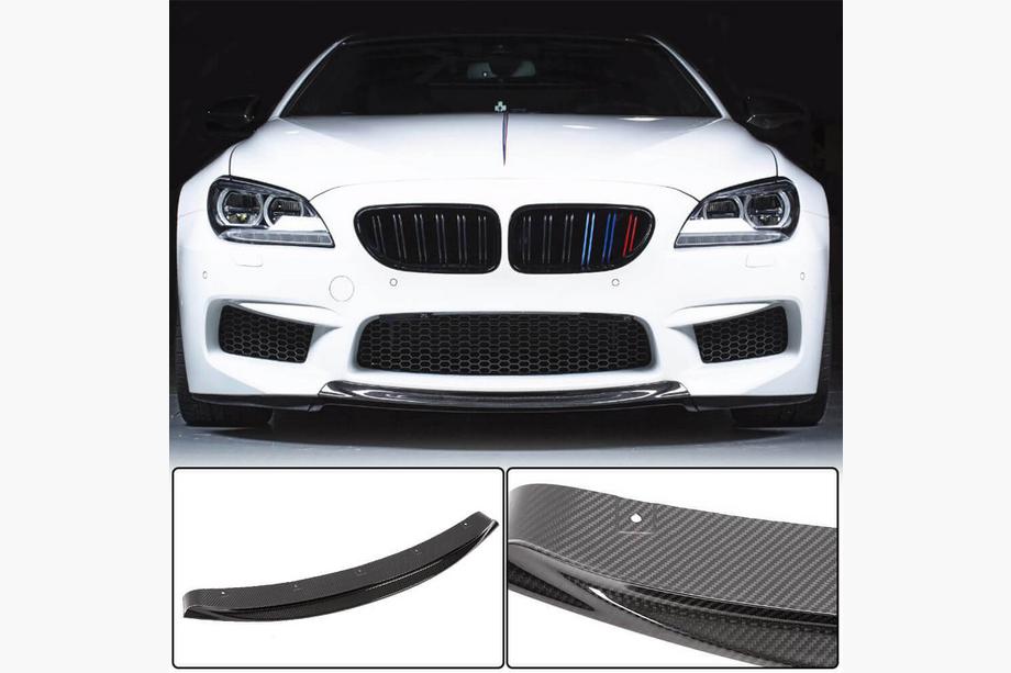 BMW řady 6 F12/F13/F06 2011–2018 Lip spoiler na přední nárazník z suchého karbonu V6 Fotografie 1