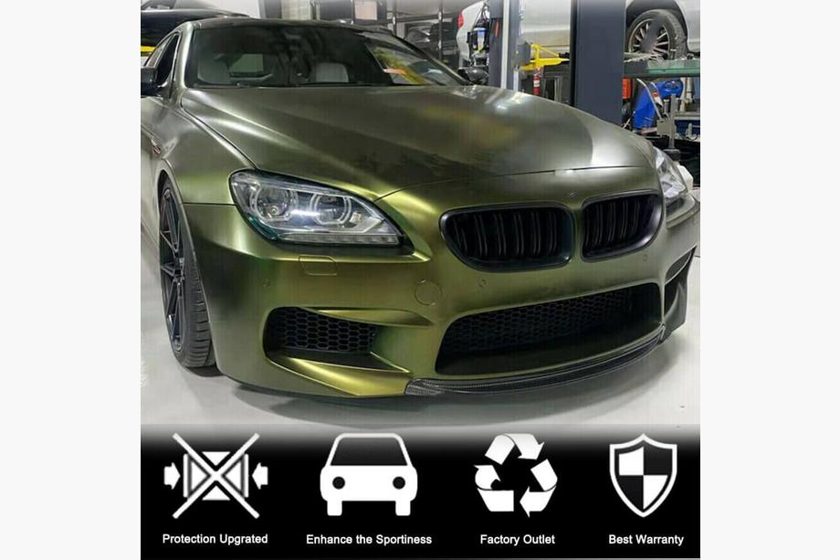 BMW řady 6 F12/F13/F06 2011–2018 Lip spoiler na přední nárazník z suchého karbonu V6 Fotografie 3