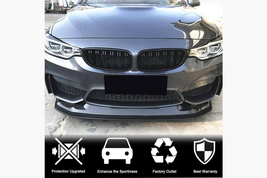 BMW řada 3 F30/F31 2012–2019 Nástavec předního nárazníku Lip V3 (pro F80, karbon) Fotografie 2