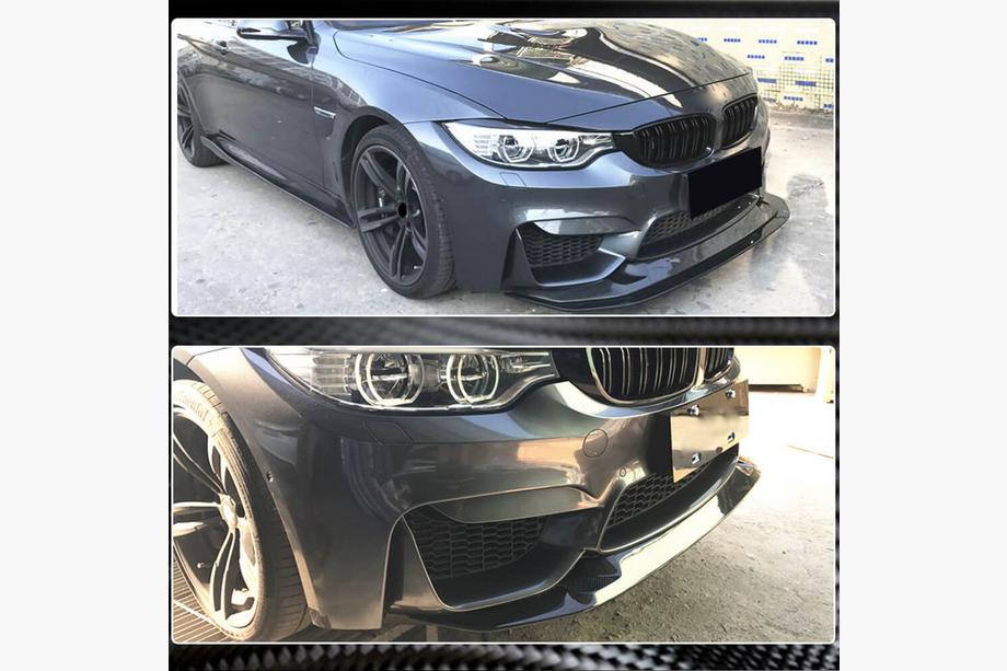 BMW řada 3 F30/F31 2012–2019 Nástavec předního nárazníku Lip V3 (pro F80, karbon) Fotografie 3