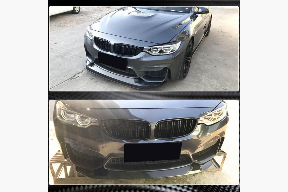 BMW řada 3 F30/F31 2012–2019 Nástavec předního nárazníku Lip V3 (pro F80, karbon) Fotografie 4