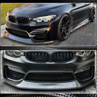 Karbonový lip spoiler na přední nárazník Lip V7 (pro F82/F83) BMW řada 4 F32/F33/F36 2012–2020 fotografie 4