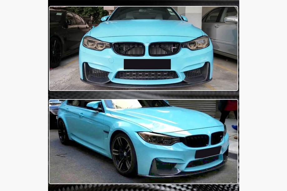 BMW řada 4 F32/F33/F36 2012–2020 Přední lip spoiler na nárazník FRP V15 (pro F82/F83) Fotografie 4