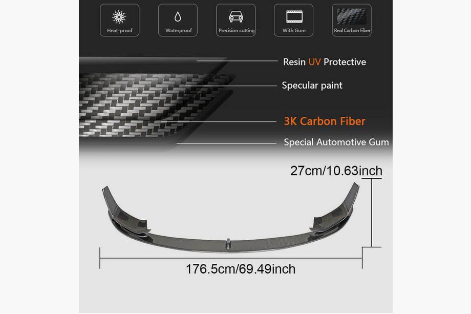 BMW řada 4 F32/F33/F36 2012–2020 Přední lip spoiler na nárazník FRP V15 (pro F82/F83) Fotografie 5