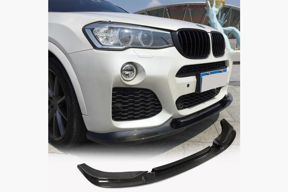 BMW X3 F25 2011–2018 Lip spoiler předního nárazníku (pro M-Sport 2014-2018, karbon) Image