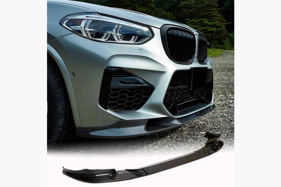 BMW X3 G01 2018– Přední lip spoiler na nárazník Lip V2 (pro F97 2018-2021, karbon) Fotografie 2