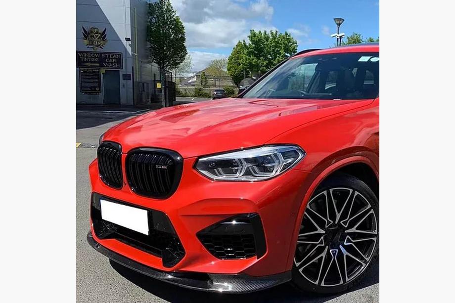BMW X3 G01 2018– Přední lip spoiler na nárazník Lip V2 (pro F97 2018-2021, karbon) Fotografie 3
