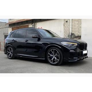 Přední lip spoiler Paradigm V-3 (2018-2022, lesklá černá) BMW X5 G05 2019–2026 fotografie 2