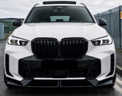 BMW X5 G05 2019–2026 Přední lip spoiler Paradigm V-5 (pro M-Sport 2023-, černý lesk) fotografie 4