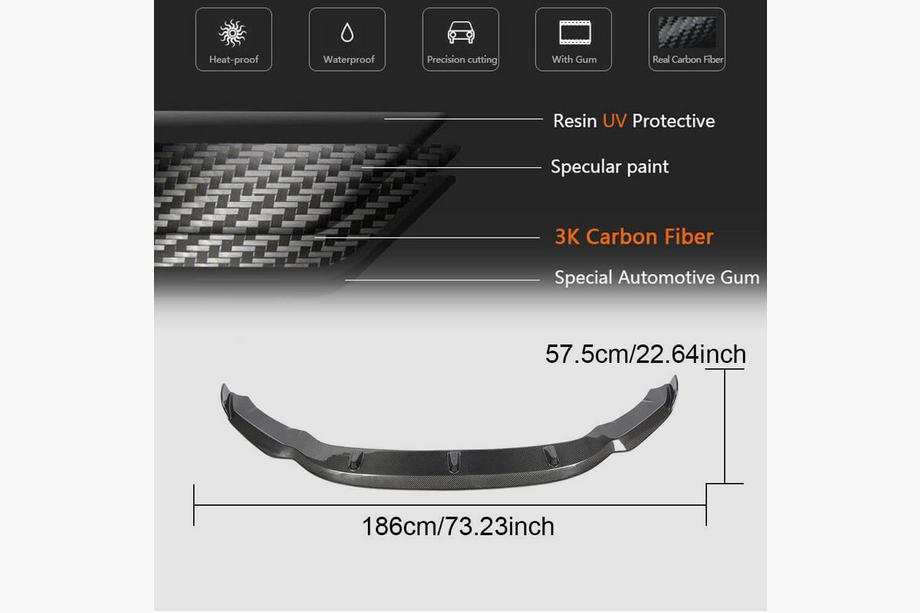 BMW X5 F15 2013–2018 Přední lip spoiler na nárazník Lip V3 (pro F85, karbon) Fotografie 6