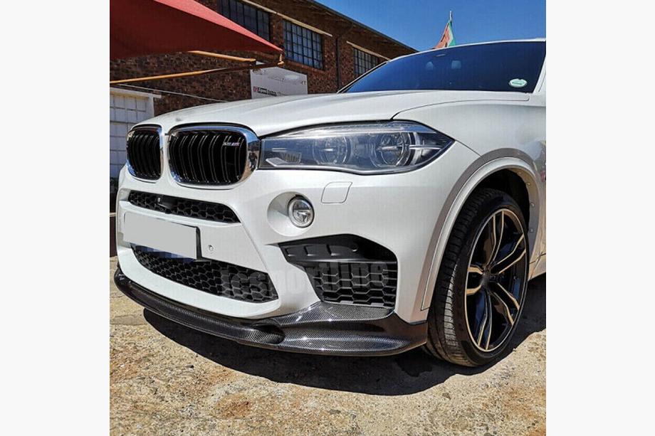 BMW X6 F16 2014–2019 Přední lip spoiler nárazníku Lip V2 (pro F86, karbon) Image