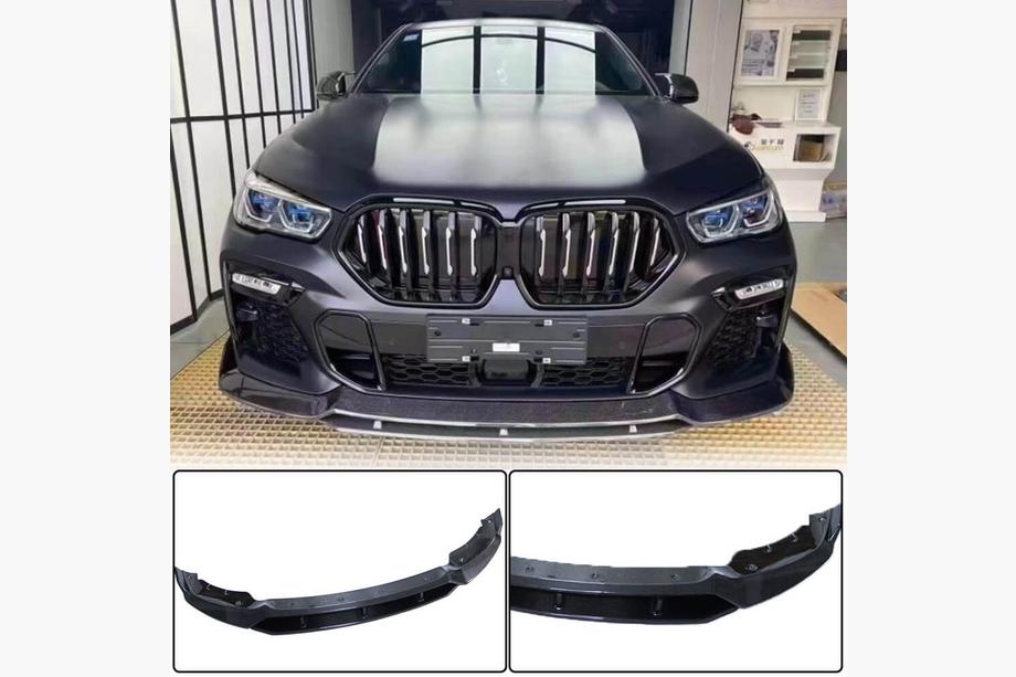 BMW X6 G06 2019–2027 Lip spoiler na přední nárazník (pro M-Sport 2018-2022, karbon) Image