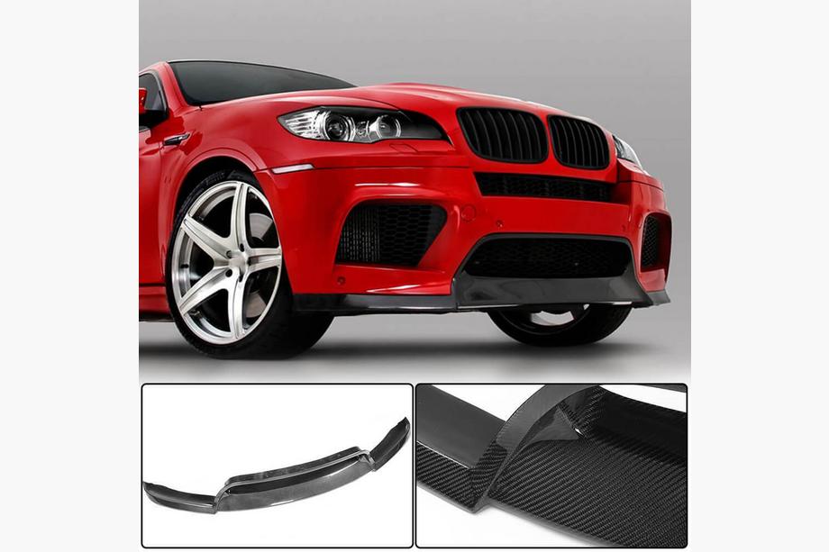 BMW X6 E71 2008–2014 Přední lip spoiler Lip V2 (pro X6M, karbon) Image