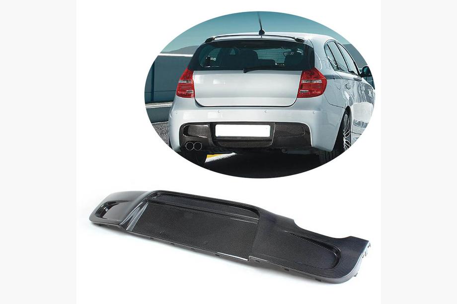 BMW řada 1 E81/E82/E87/E88 2004–2011 Difuzor zadního nárazníku V1 (pro E87 M-Sport, karbon) Image