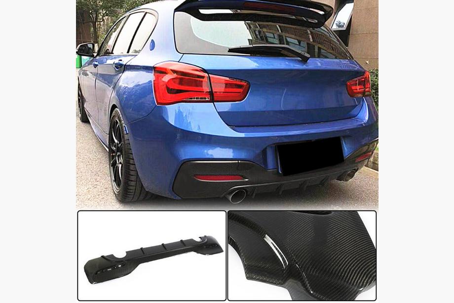 BMW řada 1 F20/F21 2011–2019 Difuzor zadního nárazníku (pro M-Sport 2015-2019, karbon) Fotografie 1