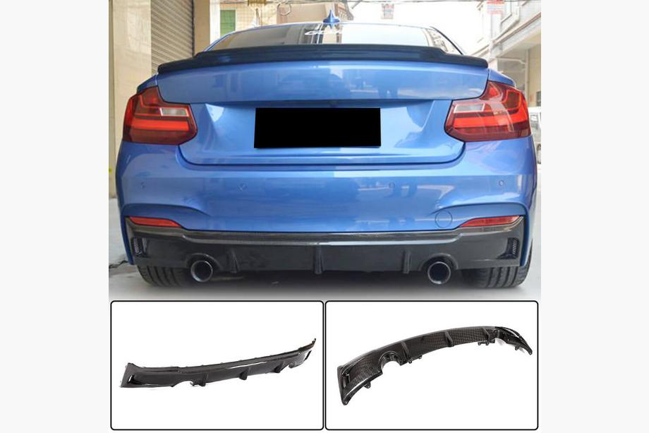 BMW řady 2 F22/F23 2014–2021 Difuzor zadního nárazníku V3 (pro F22/F23 M-Sport, karbon) Image