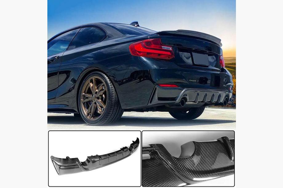 BMW řady 2 F22/F23 2014–2021 Difuzor zadního nárazníku FRP V5 (pro F22/F23 M Sport) Fotografie 2