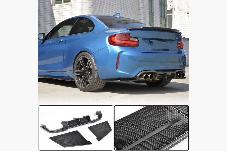 BMW řady 2 F22/F23 2014–2021 Difuzor zadního nárazníku Carbon V4 (pro F87) Image