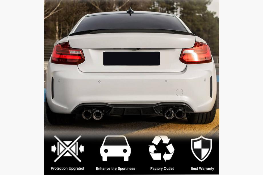 BMW řady 2 F22/F23 2014–2021 Difuzor zadního nárazníku V4 (pro F87 M2/M2C, karbon) Fotografie 2