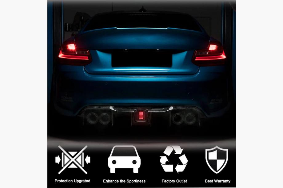 BMW řady 2 F22/F23 2014–2021 Difuzor zadního nárazníku V8 (pro F87 M2/M2C, karbon) Fotografie 3