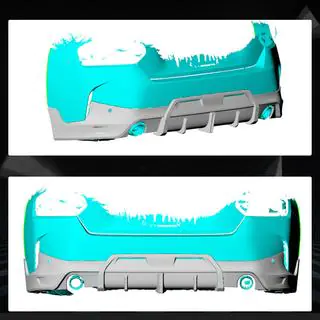 Difuzor zadního nárazníku V1 (pro M-Sport, karbon) fotografie 2