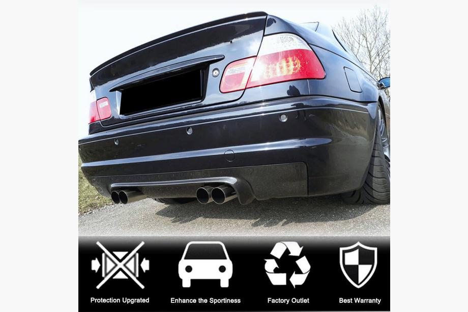 BMW řada 3 E46 1998–2006 Difuzor zadního nárazníku V1 (pro M3, karbon) Fotografie 2
