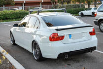 BMW řady 3 E90/E91 2005–2011 Difuzor zadního nárazníku V3 (pro E90 M-Sport, karbon) fotografie 2