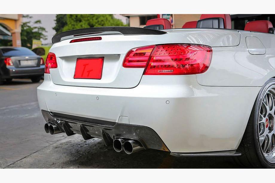 BMW řada 3 E92/E93 2006–2013 Difuzor zadního nárazníku V1 (pro M-Sport, karbon) Fotografie 4