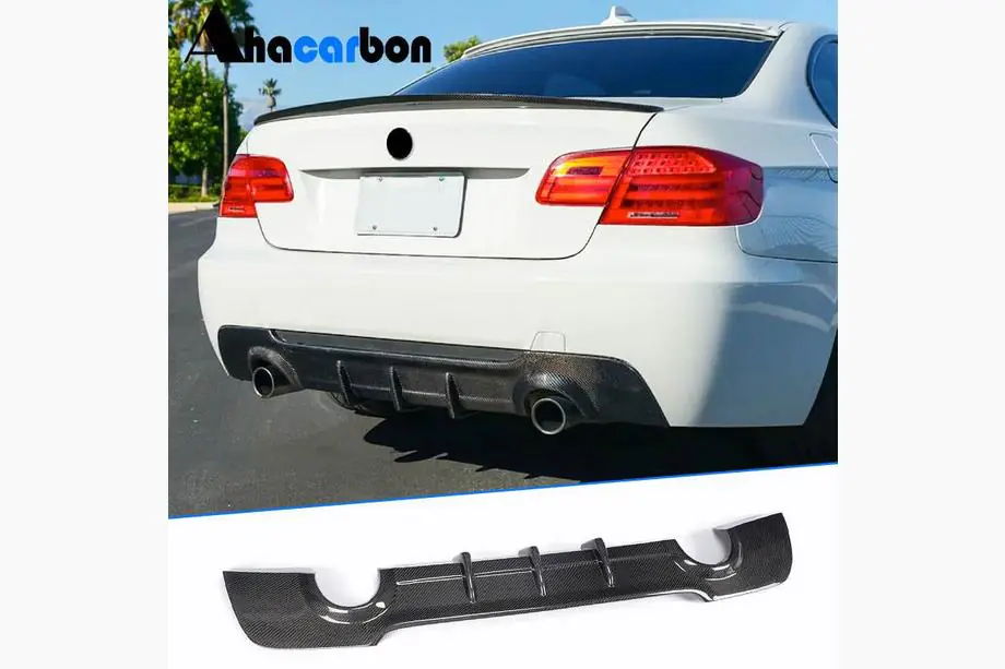 BMW řada 3 E92/E93 2006–2013 Difuzor zadního nárazníku V2 (pro M-Sport, karbon) Image